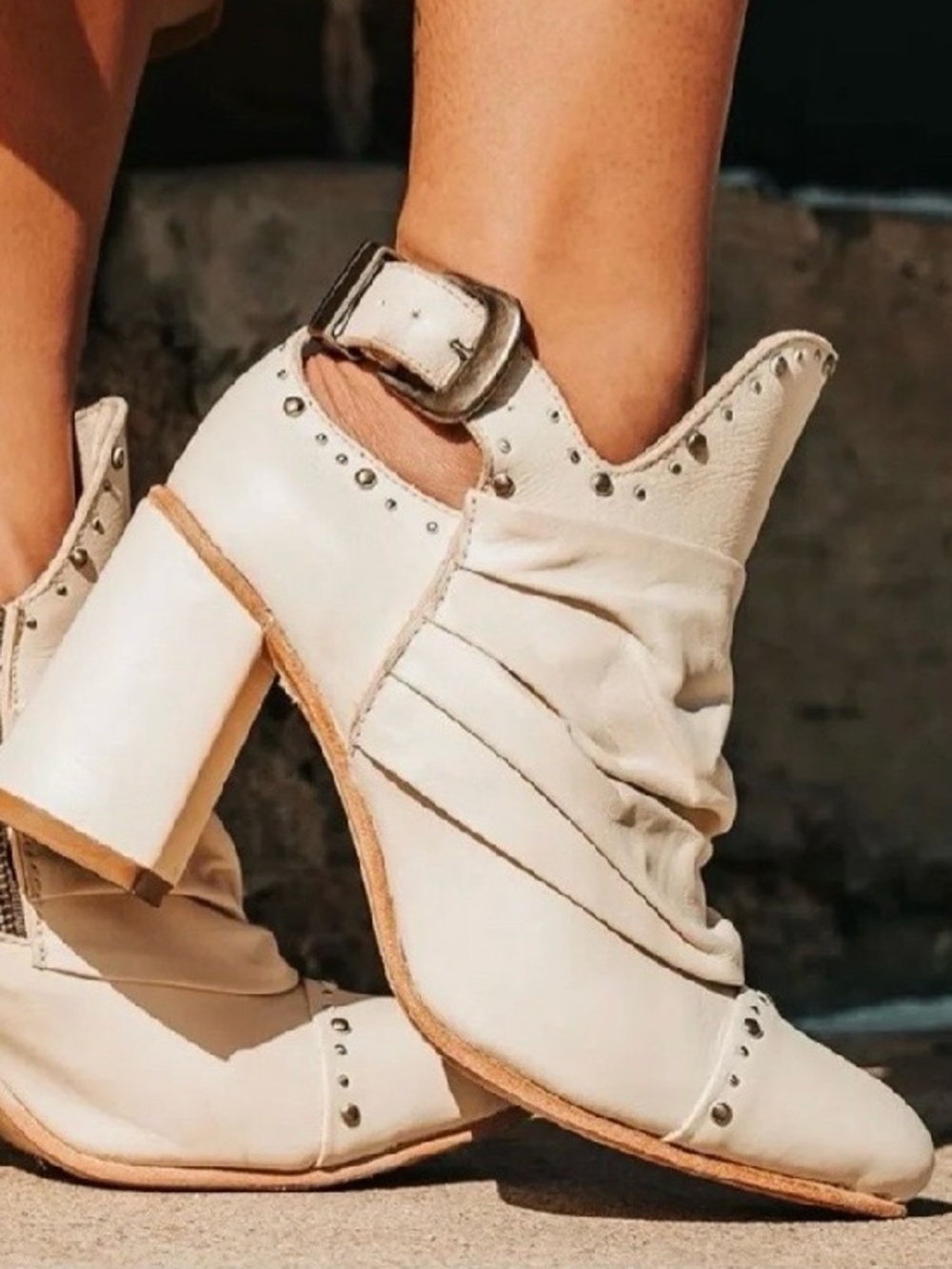 🆕{FreeBird by Steven} Jericho Studded Leather Booties